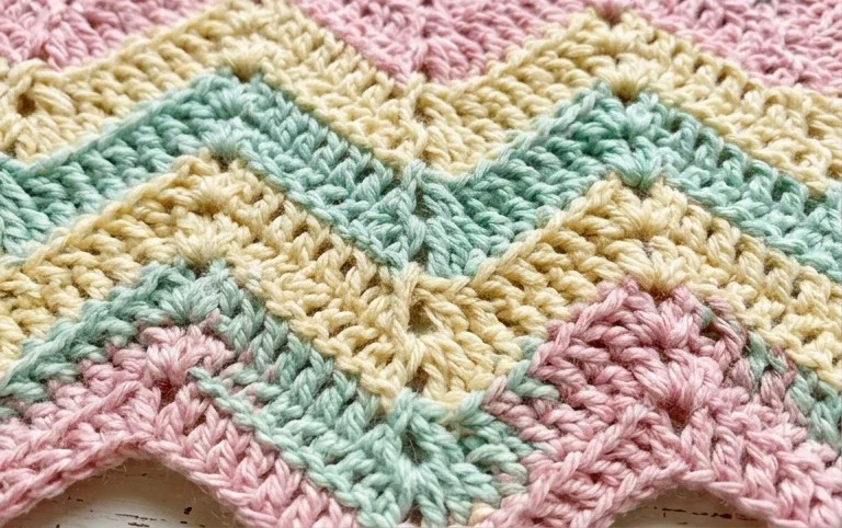 Free Easy Crochet Chevron Stitch Tutorial - crochetncreate