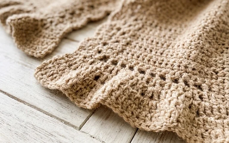 Warm Lace Super Scarf for Women Free Crochet Pattern