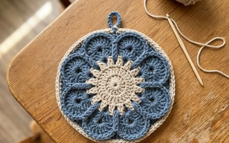Free Crochet Flower Potholder Pattern: Easy Step-by-Step