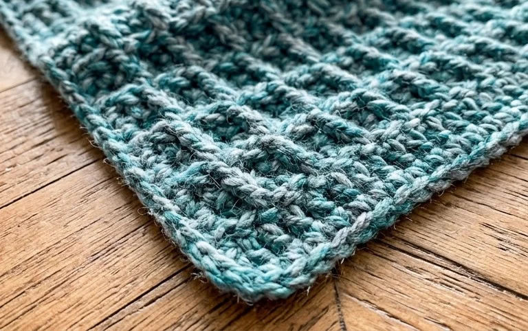 Waffle Stitch Crochet Blanket Pattern